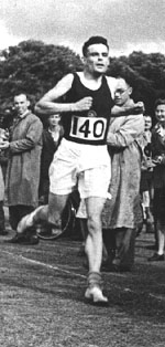 Turing running in 1946